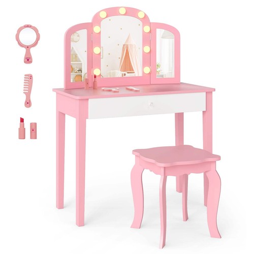 Kids vanity table - table, mirror