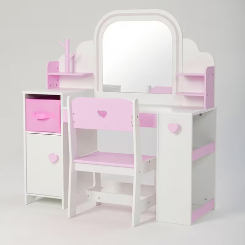 Kids vanity set with lights - with,