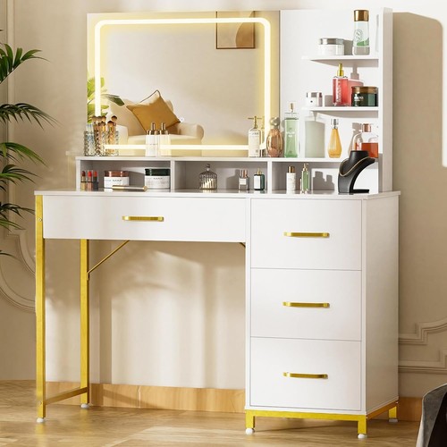 Vanity desk with mirror and - vanity,