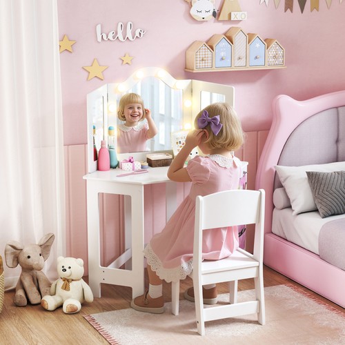 Kids dressing table and stool - kids,