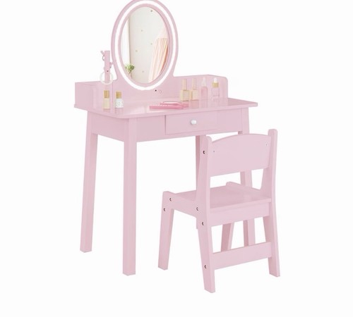 Kids vanity table - table, chair