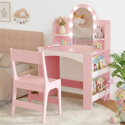 Kids vanity with lights and - vanity,
