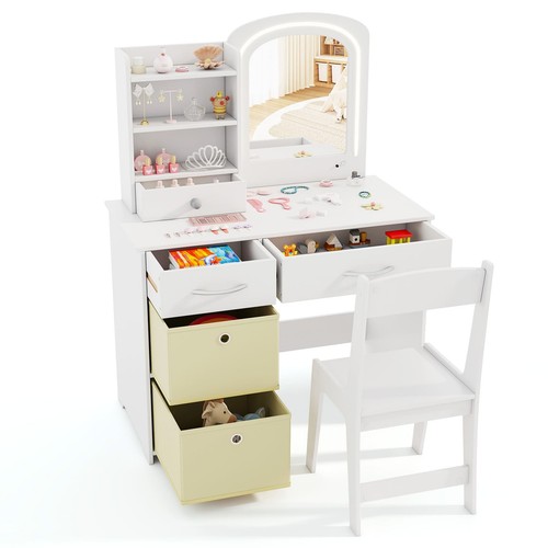 Kids white vanity set princess - kids,