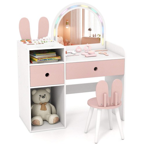 Bunny kids vanity table and - table,