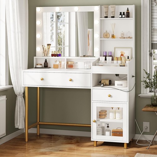 Makeup vanity with lights - with, 3