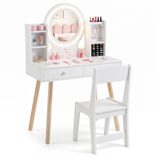 Costway kids vanity set with - kids,