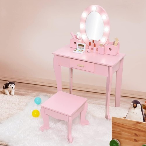 Wooden girls vanity table - girls,