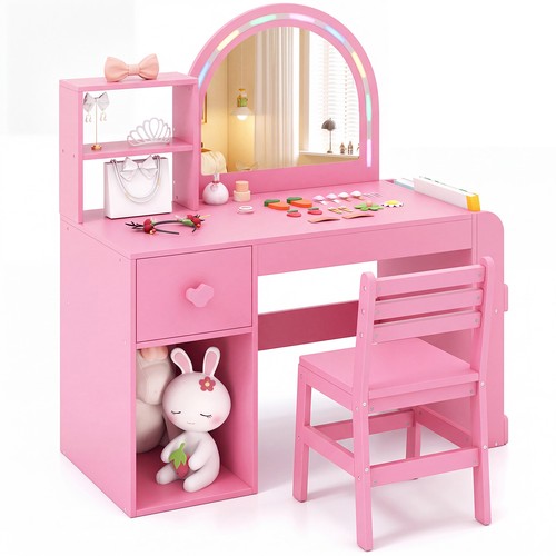 Kids vanity desk - kids, chair
