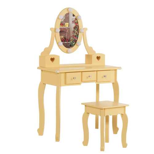 Kids vanity set with mirror - vanity,