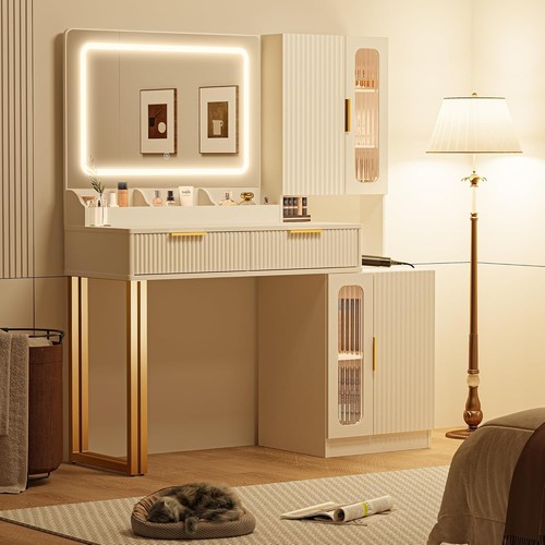 Modern makeup vanity - vanity, with
