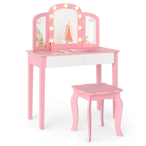 Costway kids vanity table - costway,