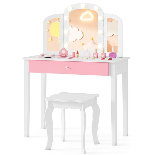 Gymax kids vanity table - gymax,